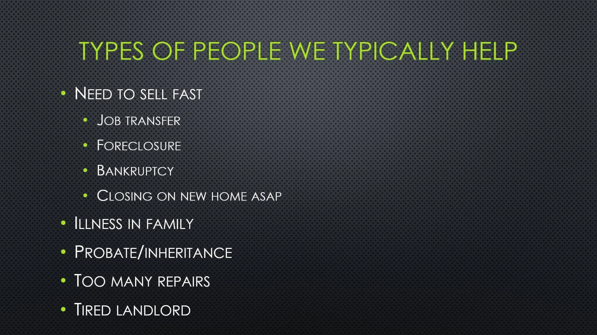 My Wife Buys - People We Help