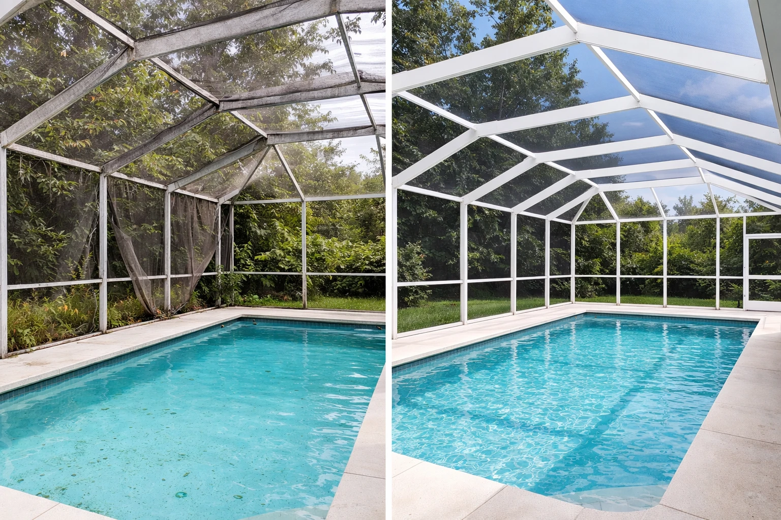 image: Now Offering Swimming Pool Screen Refurbishing in Polk County
