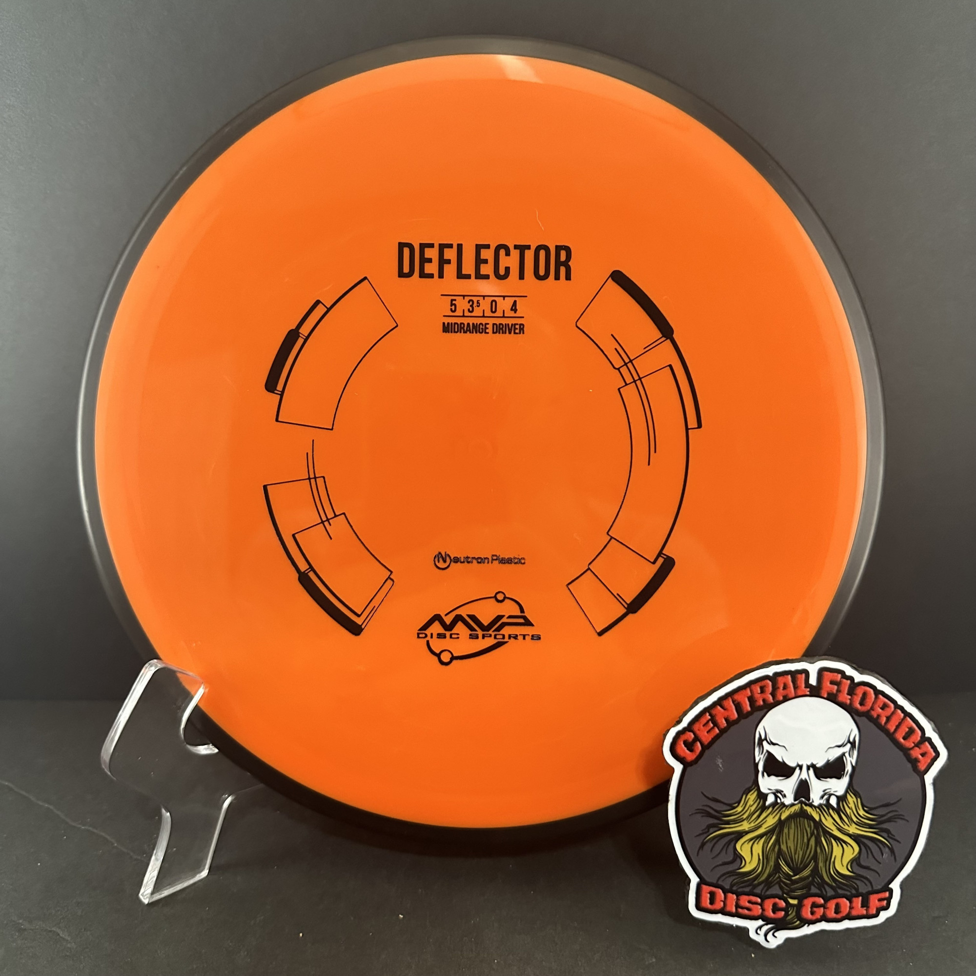 products MVP DISCS - NEURTON DEFLECTOR - 175G - DARK ORANGE-BLK