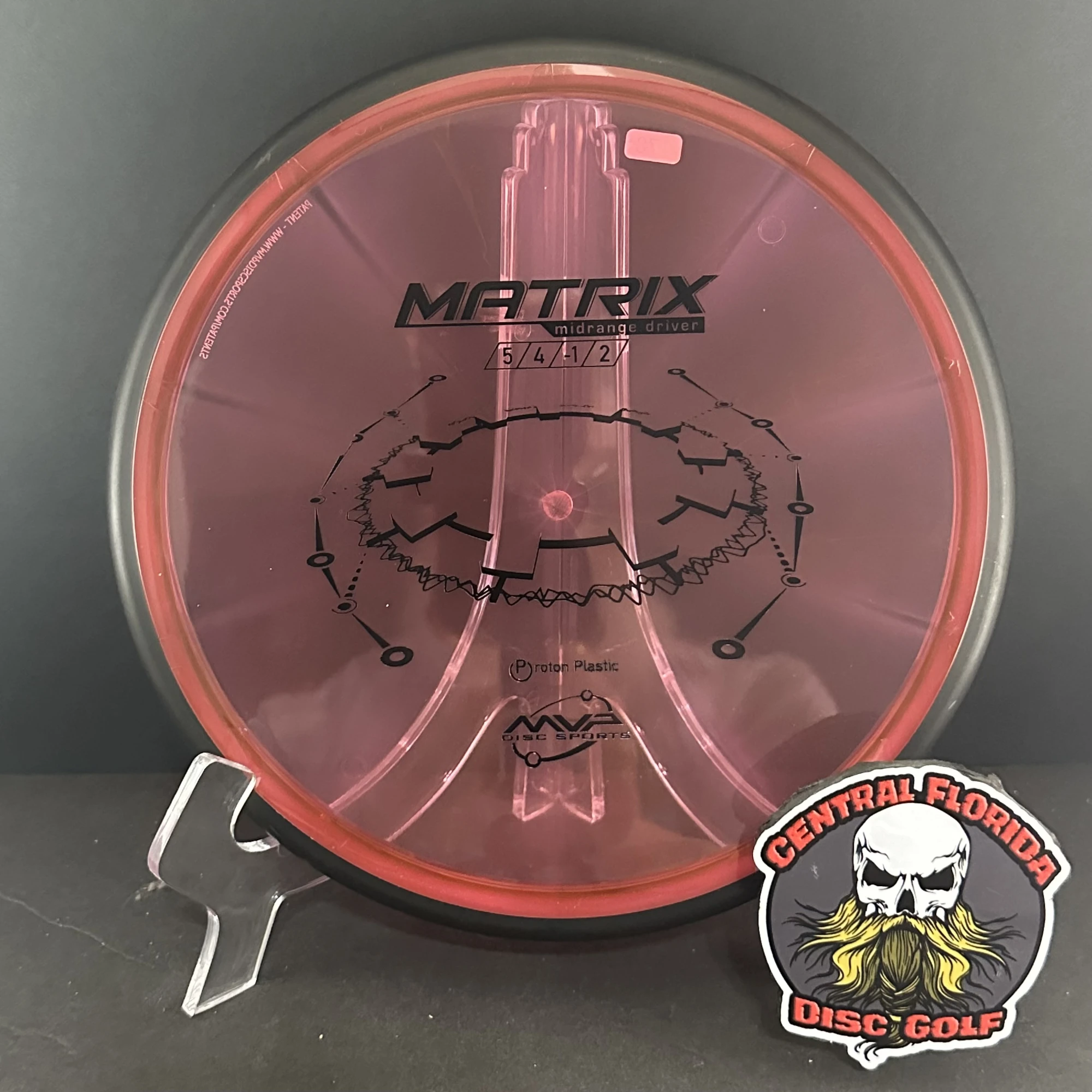 item MVP DISCS - PROTON MATRIX - 178G - RED/CLEAR-BLACK Photo Jul 01 2024, 1 23 16 PM