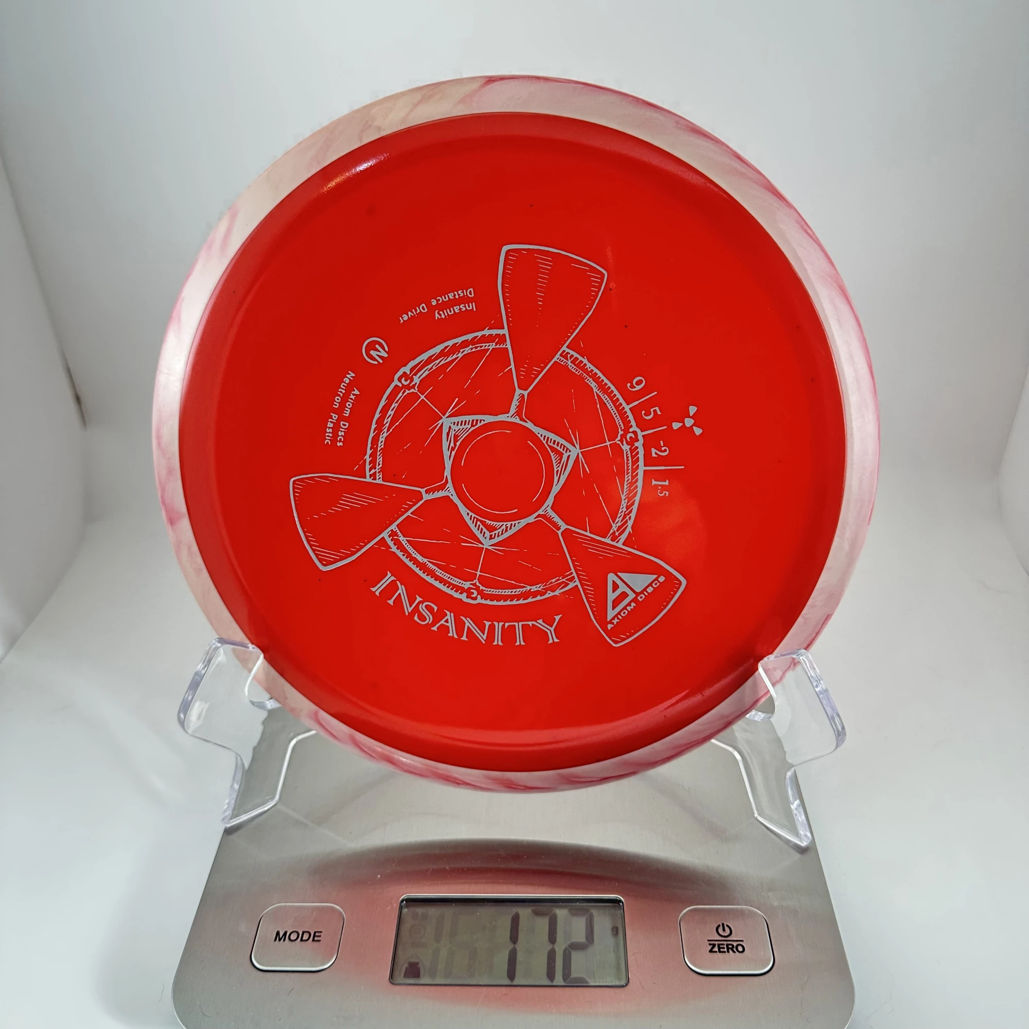 item Axiom Discs Insanity Fairway Driver Neutron InsanityNeutronRed_PinkRim172