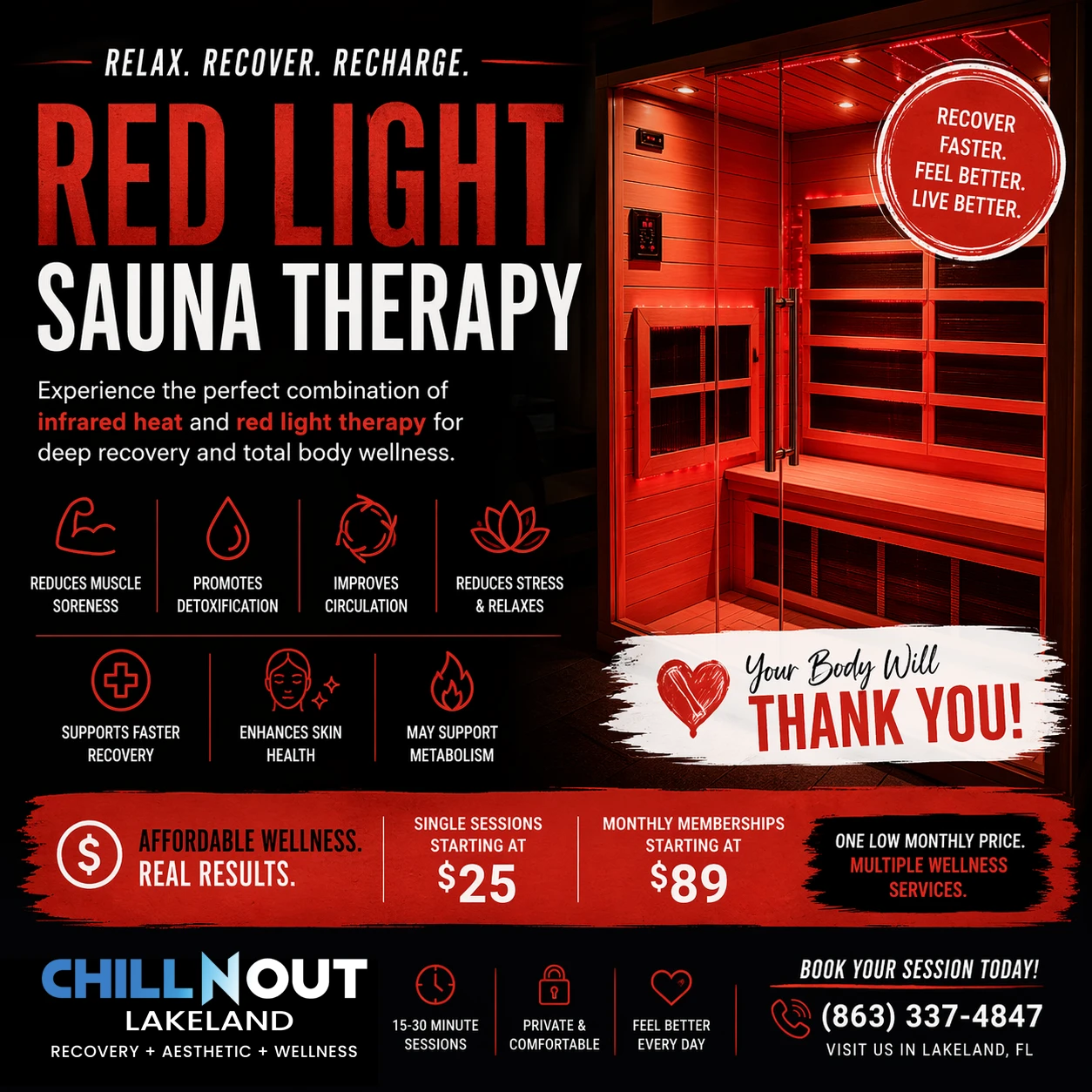 image: Red Light Sauna Therapy