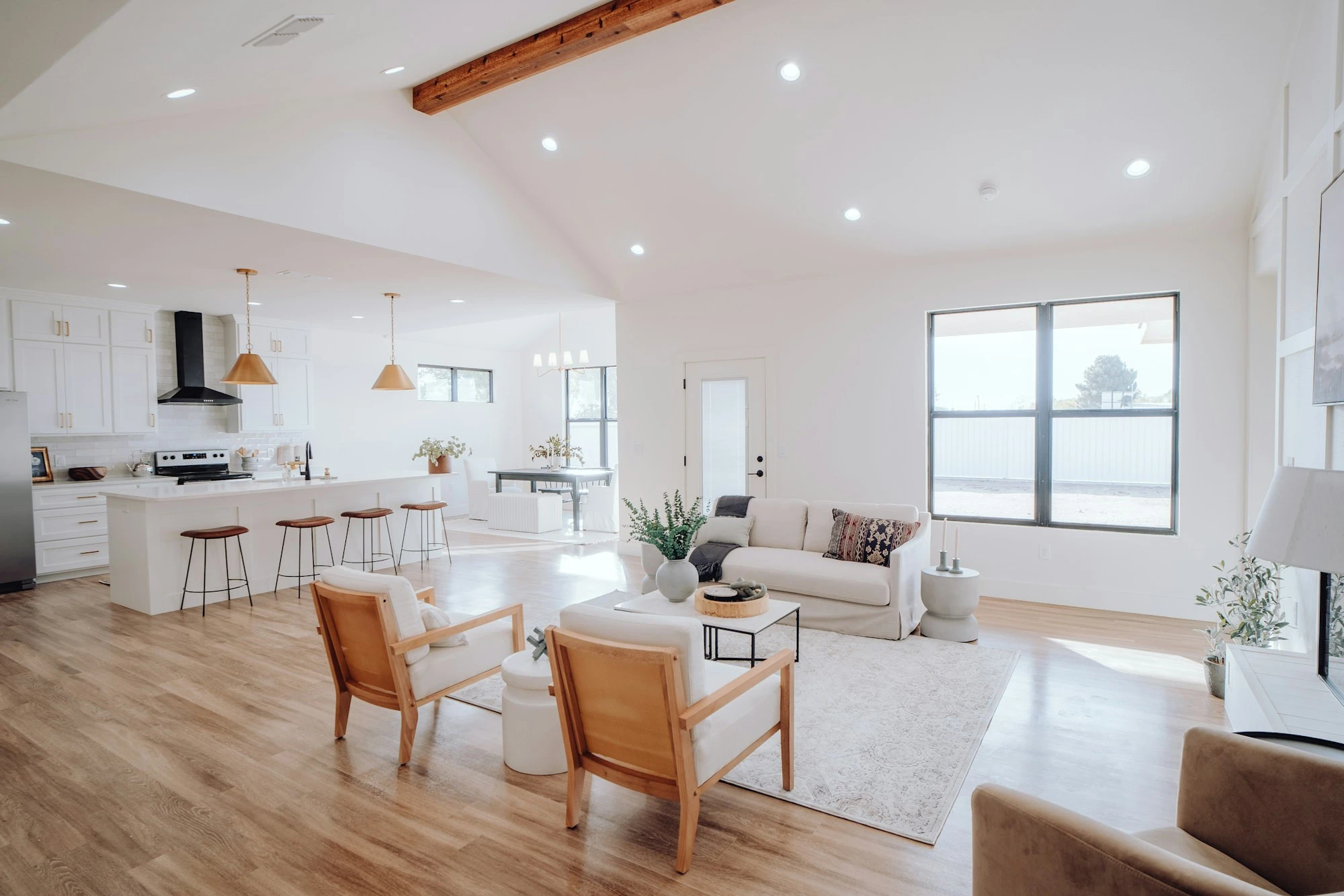 Renovated living room and kitchen in a Bartow home