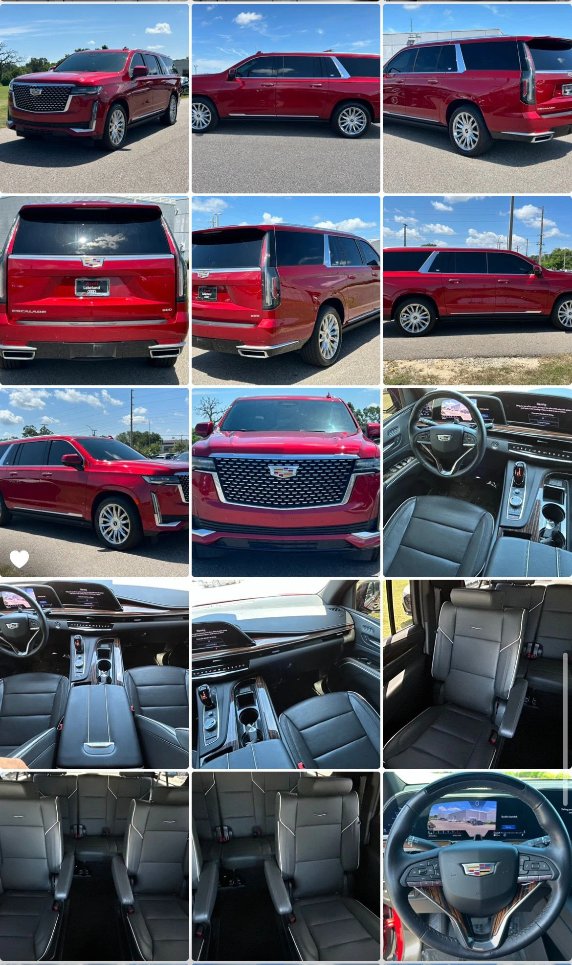 image: 360 merchandising photos of a cadillac escalade