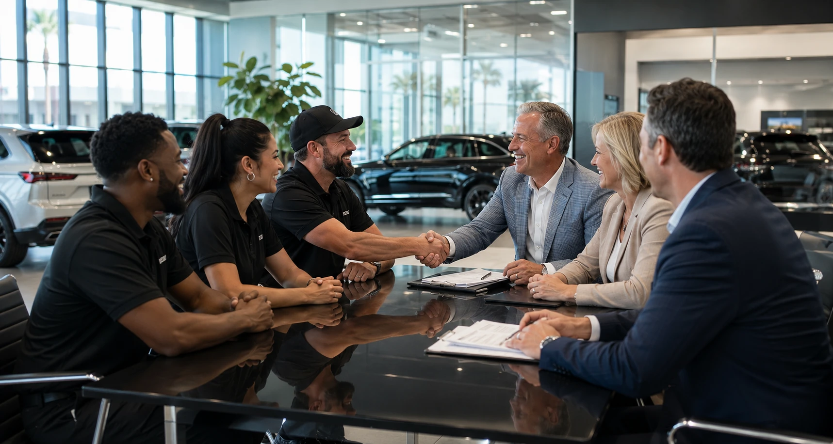 Dealer Services team meeting with Dealership Team