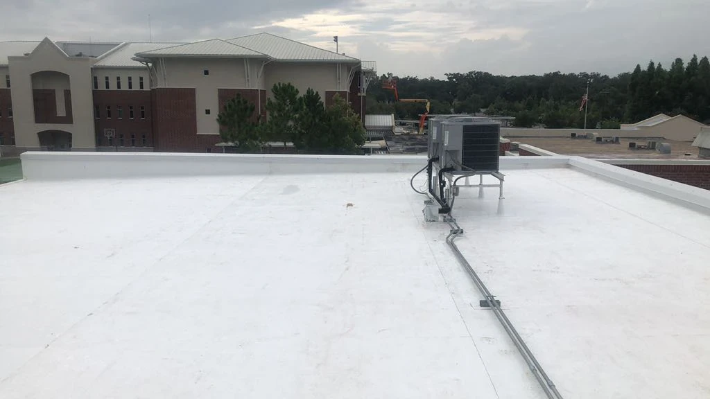 Single-ply membrane or built-up roofing