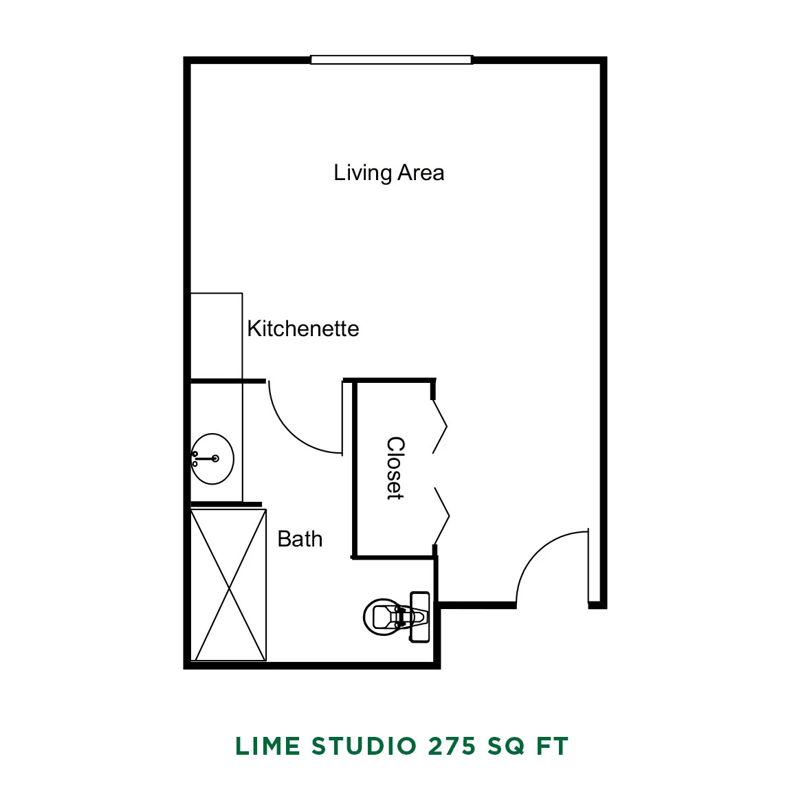 item FLOOR PLANS Lime Studio Floor Plan