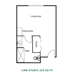 item FLOOR PLANS Lime Studio Floor Plan
