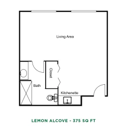 item FLOOR PLANS Lemon Alcove Floor Plan