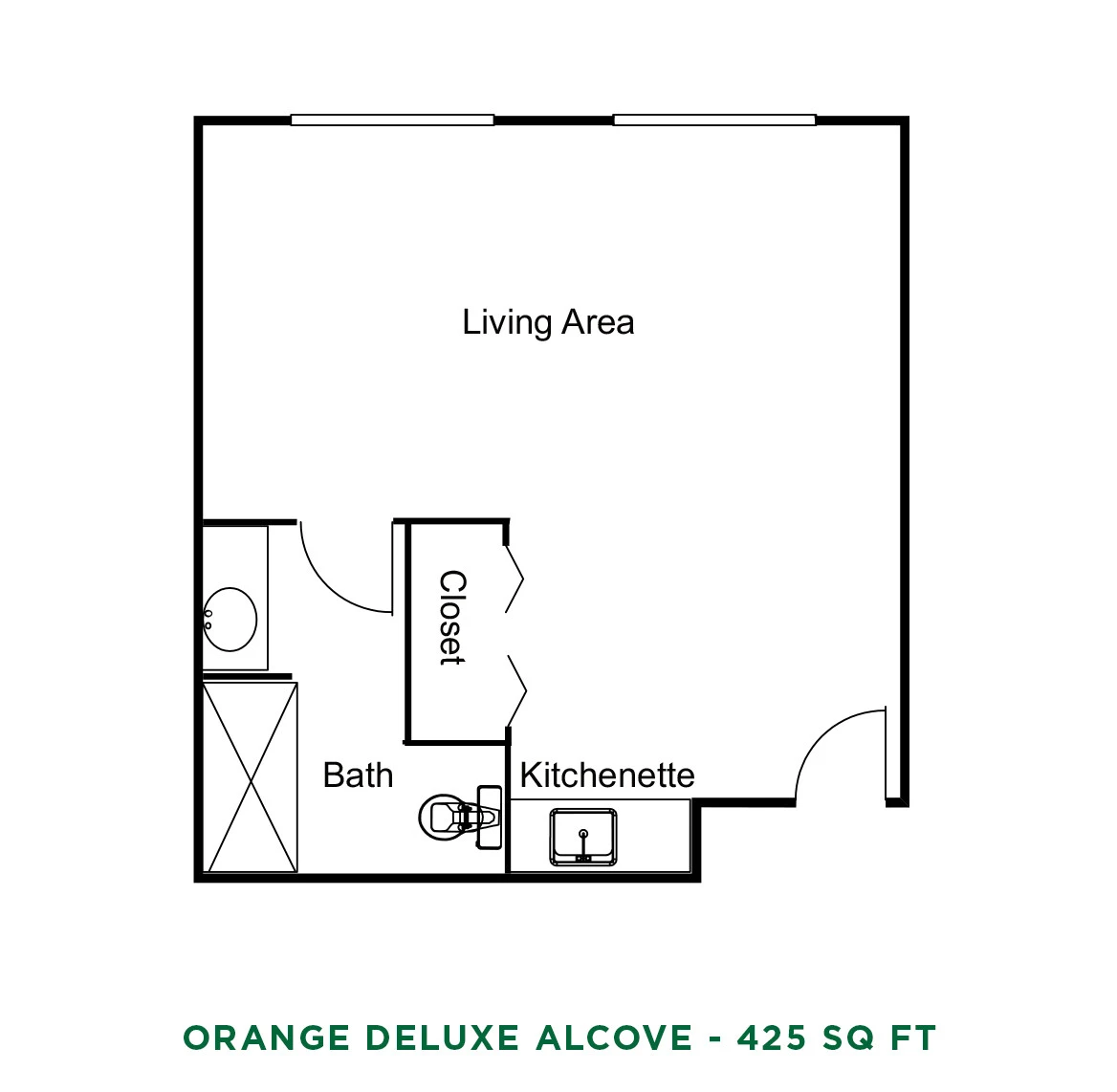 item FLOOR PLANS Orange Deluxe Alcove Floor Plan