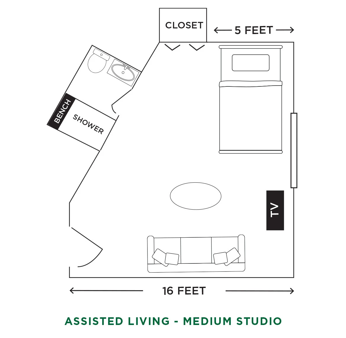 item FLOOR PLANS AL Medium Studio_Floor Plans