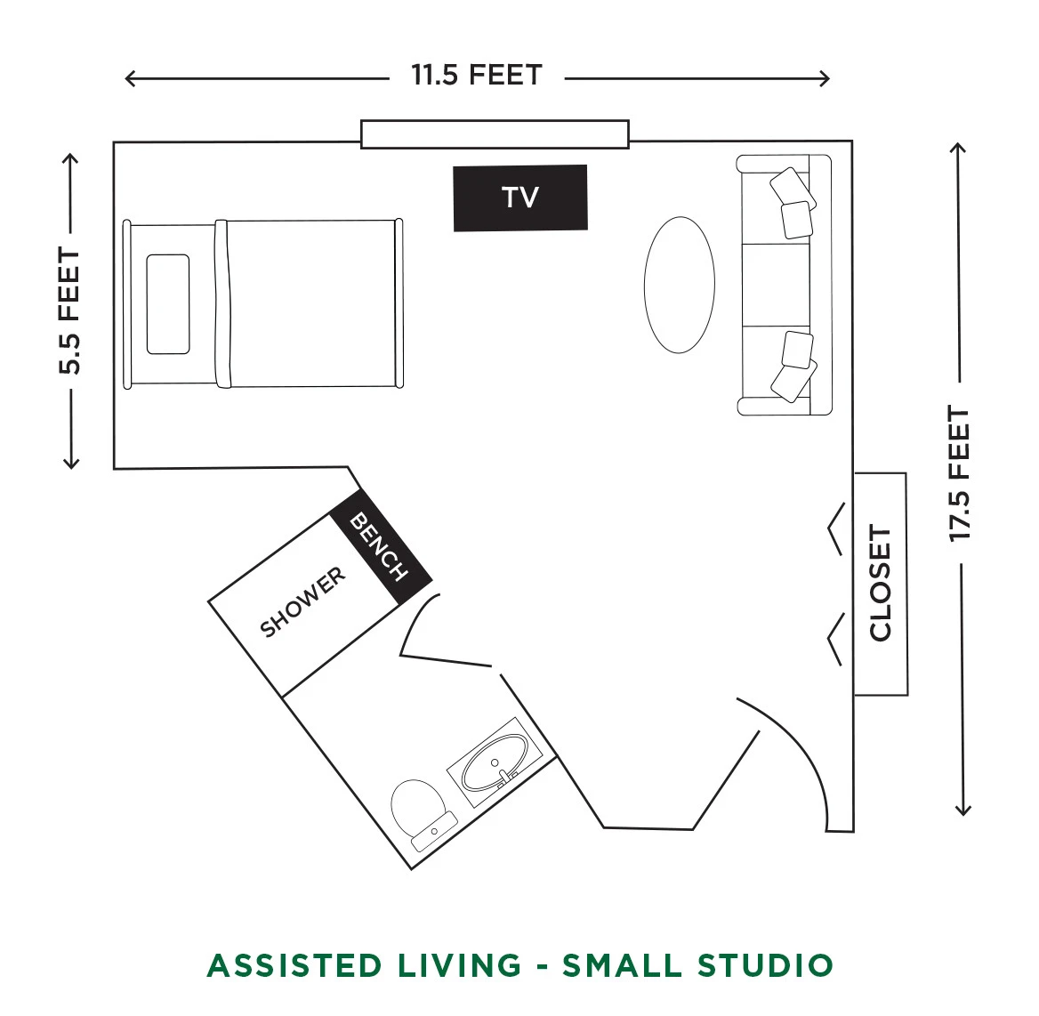 item FLOOR PLANS AL Small Studio_Floor Plans