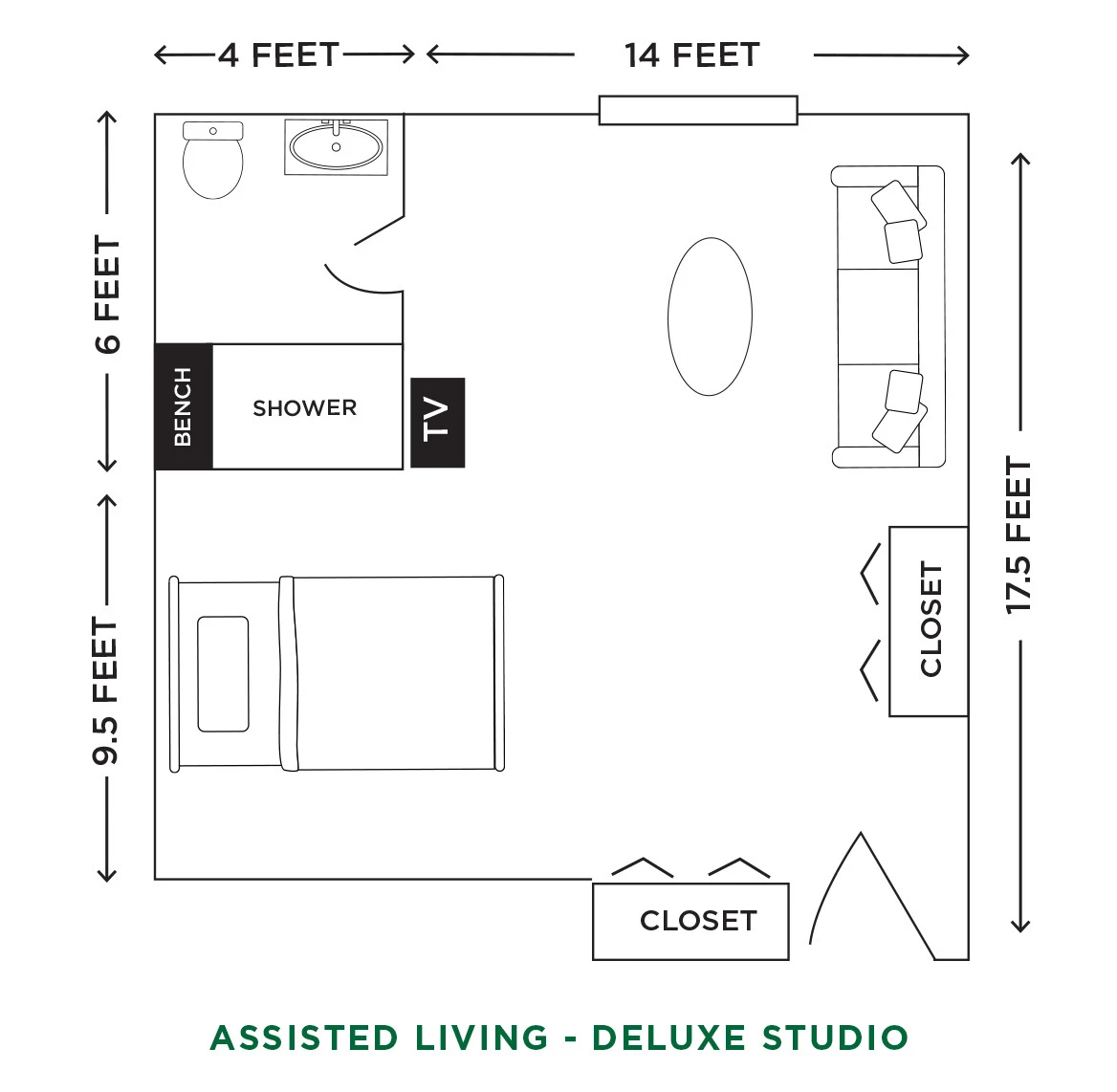 item FLOOR PLANS AL Deluxe Studio_Floor Plans