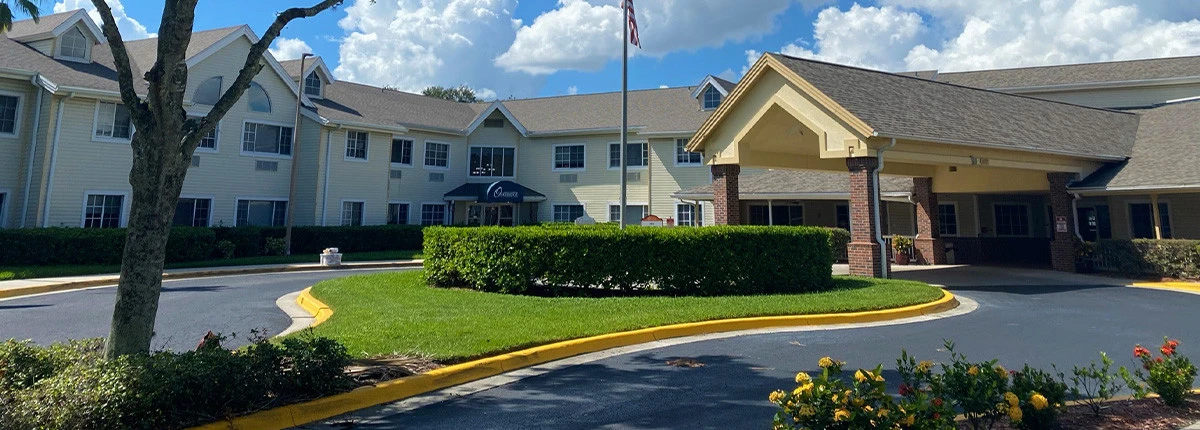 Image: Group of friends in assisted living