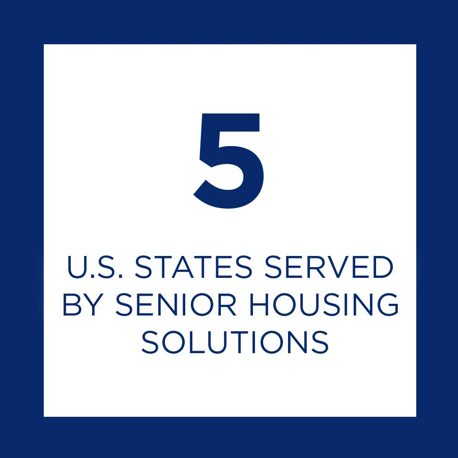 Image: 5 U.S. States Served By Senior Housing Solutions