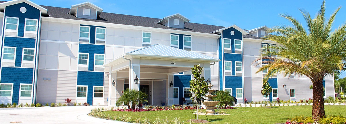 Image: Group of friends in assisted living