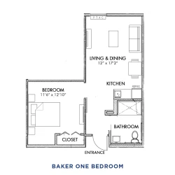 item FLOOR PLANS BakerOneBedroom_Floor Plan