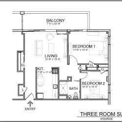 item FLOOR PLANS 3-room-suite