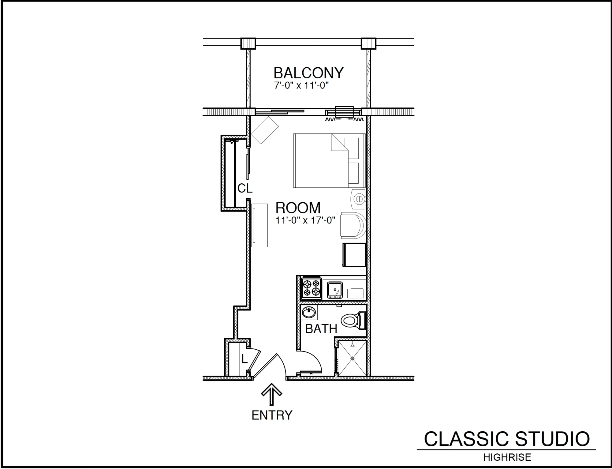 item FLOOR PLANS classic-studio-highrise