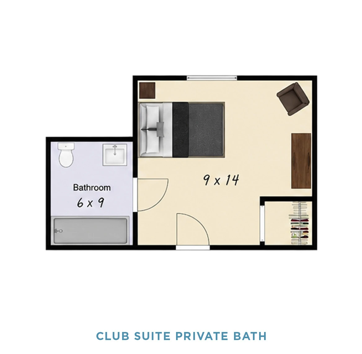 item FLOOR PLANS ClubSuitePrivateBath