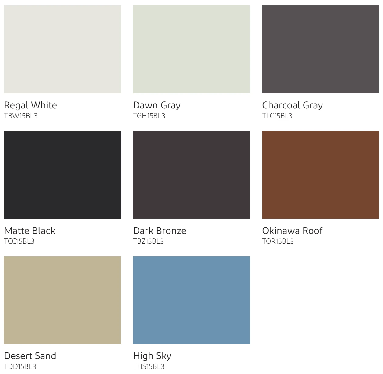 Image: Coastaulme TM w/ Tedlar - Color Options