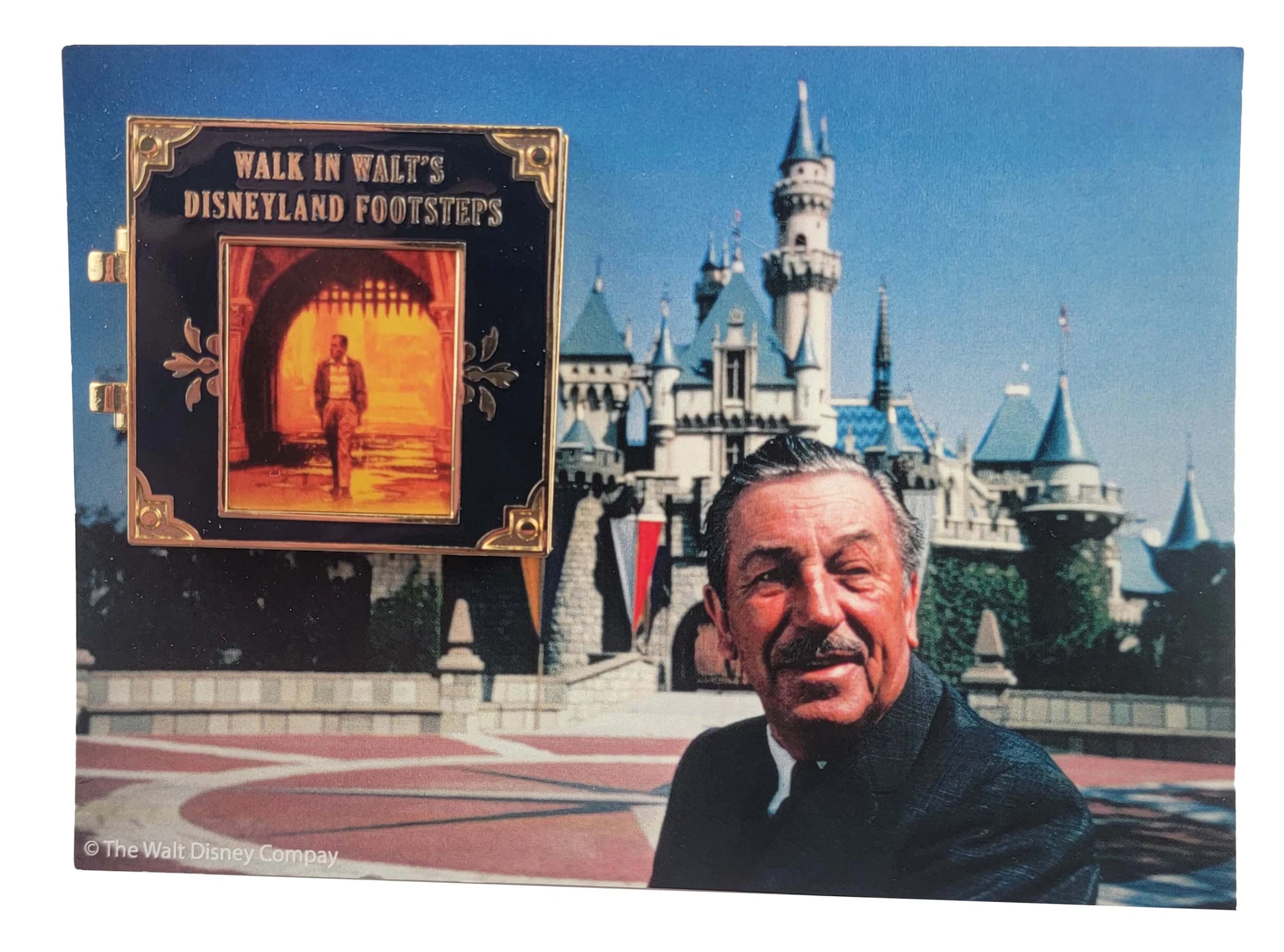 item Disney Pin - Walk In Walt's Disneyland Footsteps - Partner's Statue - Dedication Plaque 1955 - 2012 94302.webp