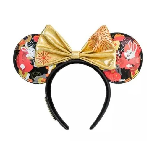 products Disney Parks - Minnie Mouse Ears Headband - Loungefly - 2023 Lunar New Year - Rabbit