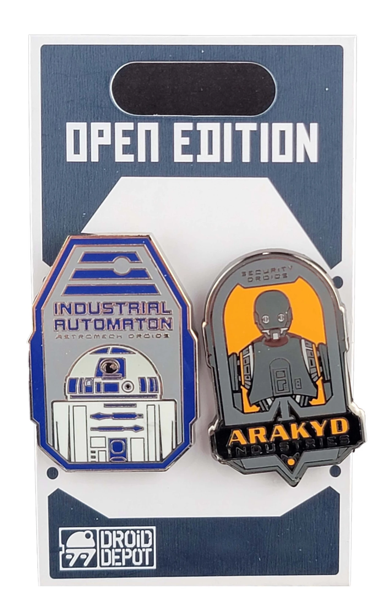 item Disney Pin - Star Wars - R2D2 & K-2SO - Droid Depot 160218 160219