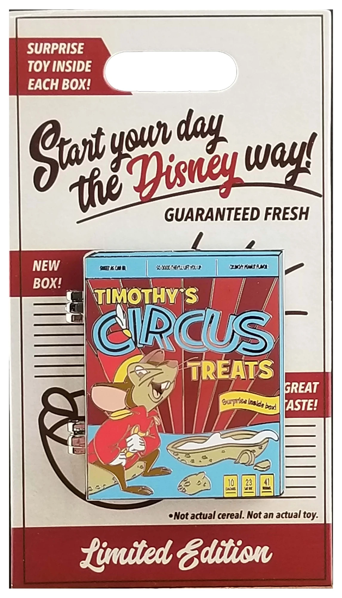 item Disney Pin - Cereal Boxes - Dumbo - Timothy's Circus Treats 141123 1.webp