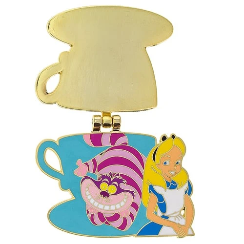 item Disney Pin - Alice and Cheshire Cat Teacup - Magical Montage - Hinged 117299a.webp