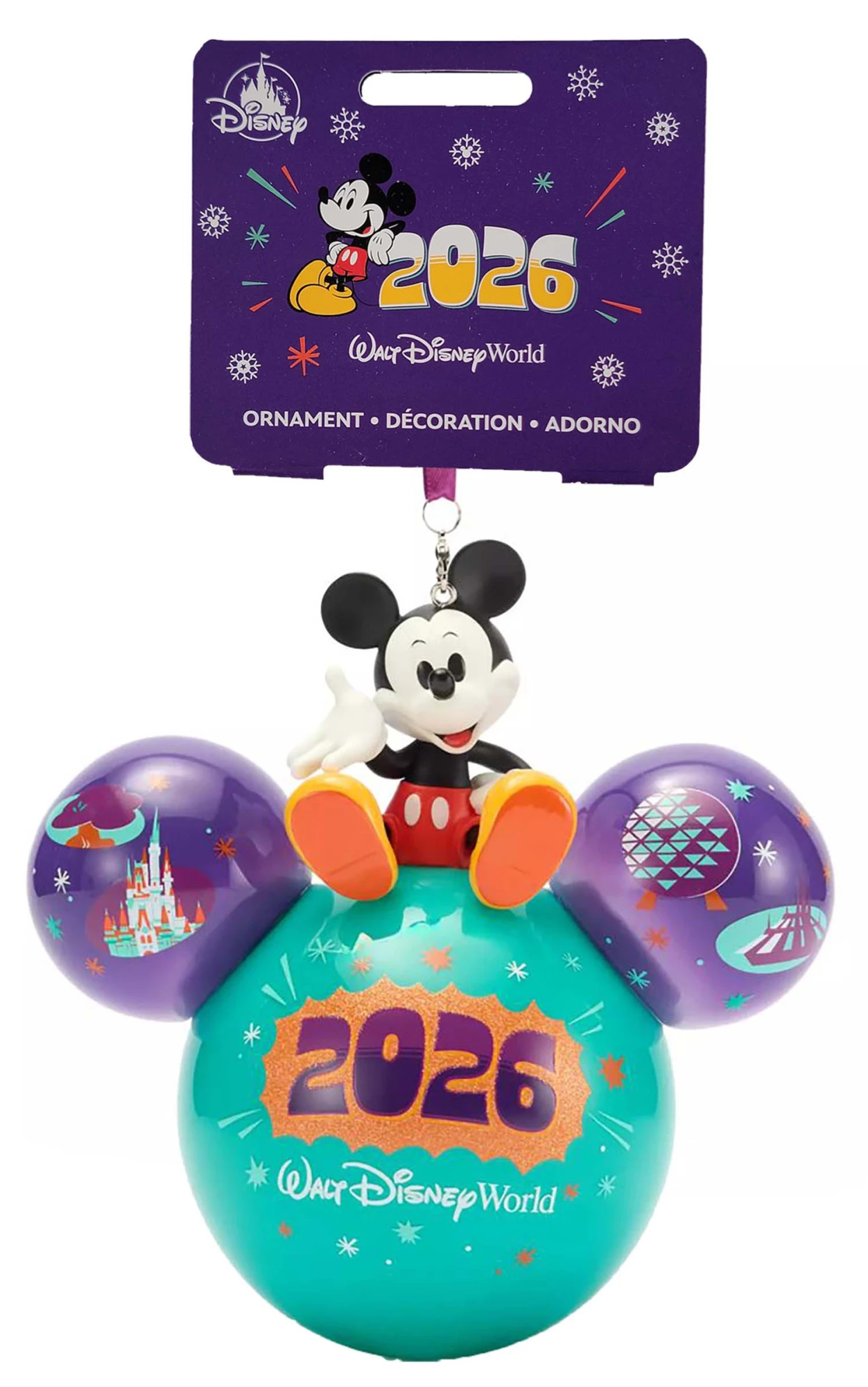 item Disney Parks Figurine Ornament - 2026 Walt Disney World - Mickey Mouse Ears Icon 02455 Ornament 2026 Walt Disney World Dated Mickey Ears Icon a.webp