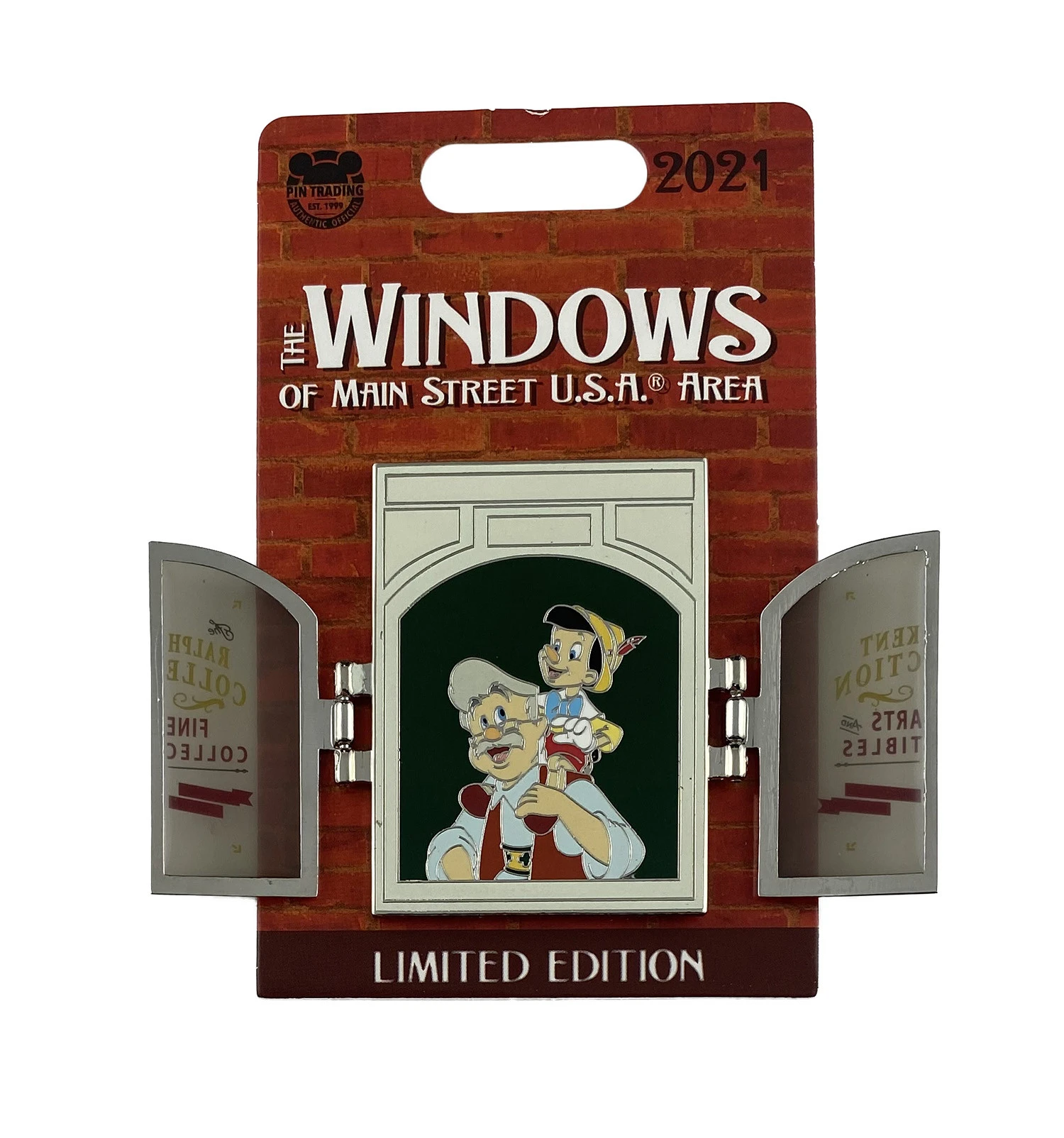 item Disney Pin - The Windows On Main Street U.S.A Series - Pinocchio And Geppetto 153390 2