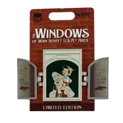 item Disney Pin - The Windows On Main Street U.S.A Series - Pinocchio And Geppetto 153390 2