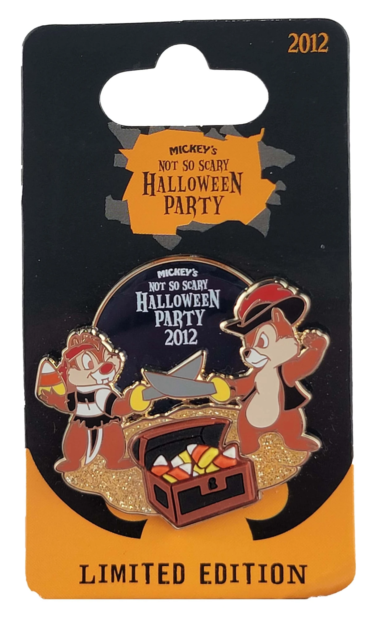 item Disney Pin - Mickey's Not so Scary Halloween Party 2012 - Chip & Dale 92176
