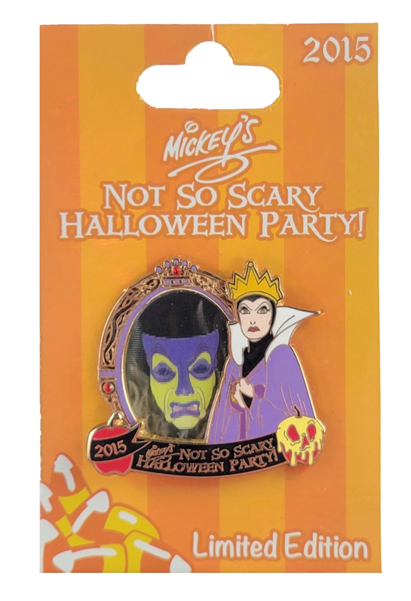 item Disney Pin - MNSSHP 2015 - Evil Queen & Lenticular Mirror - Halloween Party 111421