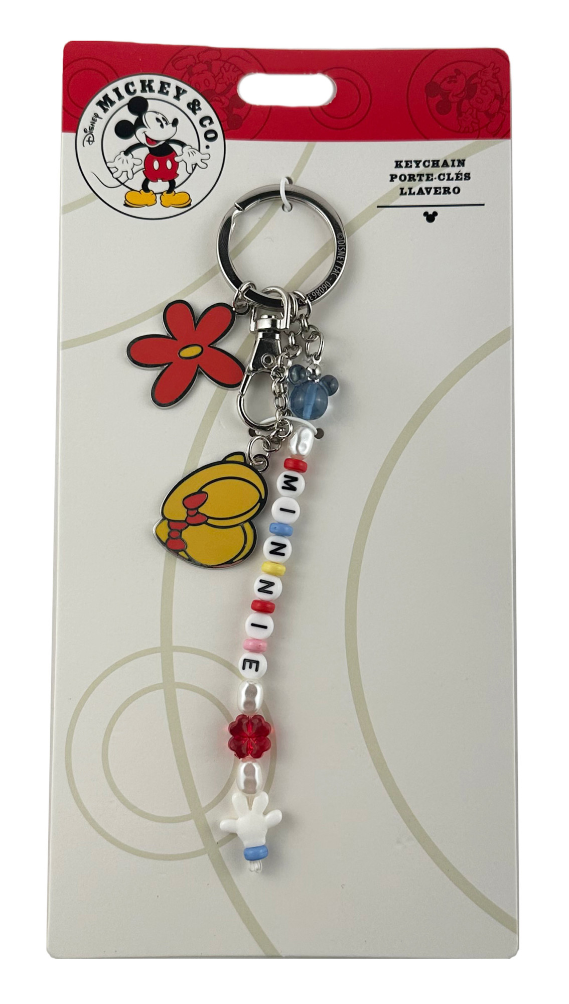 products Disney Keychain - Minnie Letters - Shoe & Flower Charm