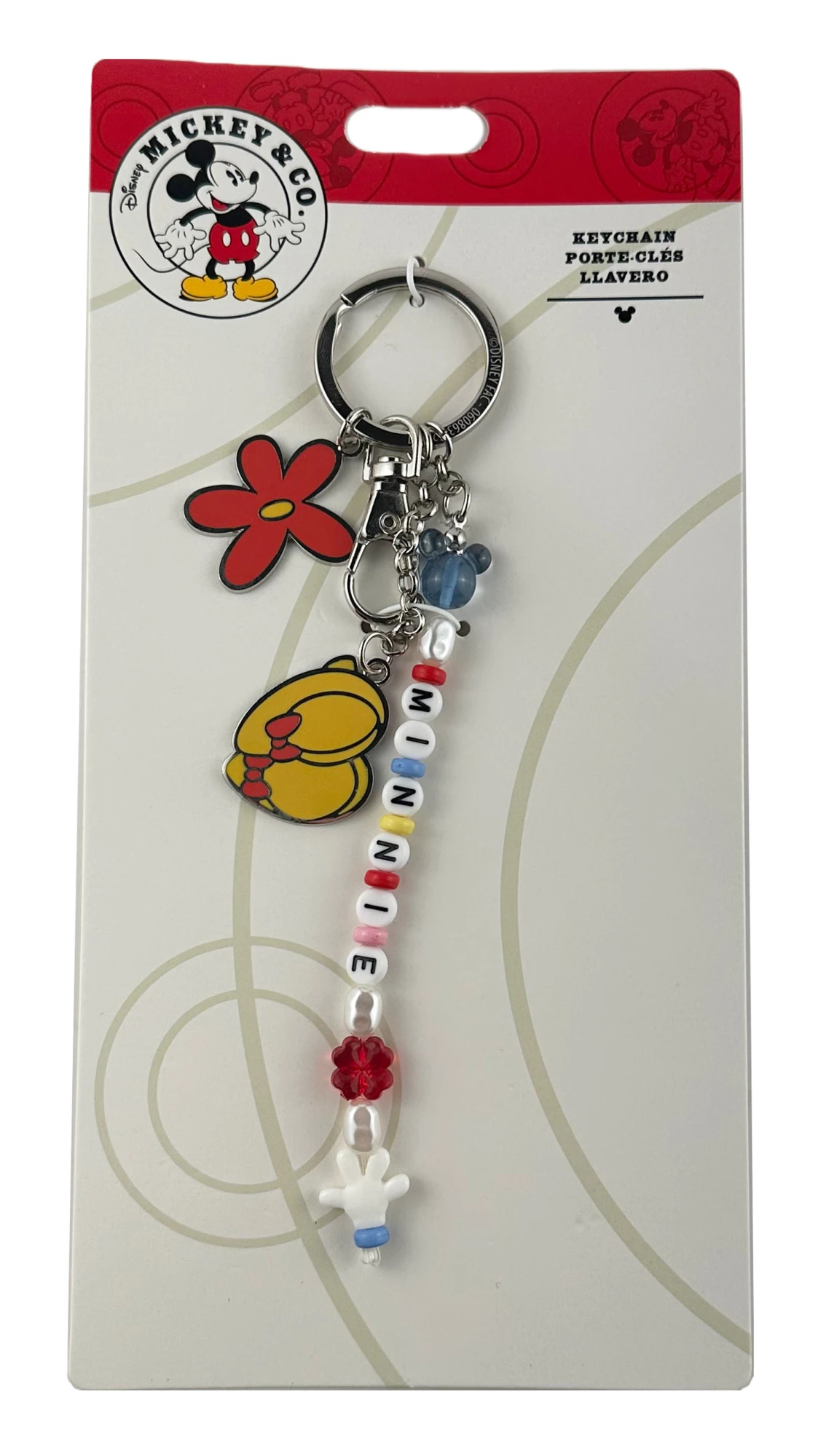 item Disney Keychain - Minnie Letters - Shoe & Flower Charm keychainMinnie
