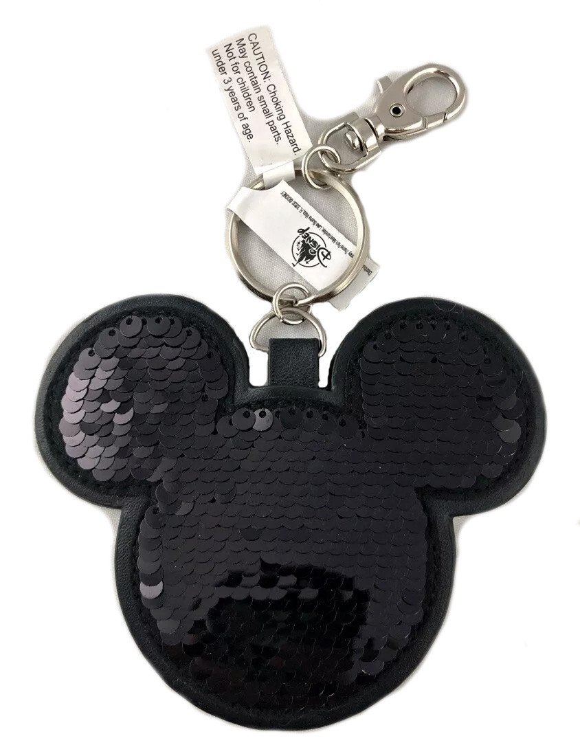 products Disney Keychain - Mickey - Black Sequin Reversible