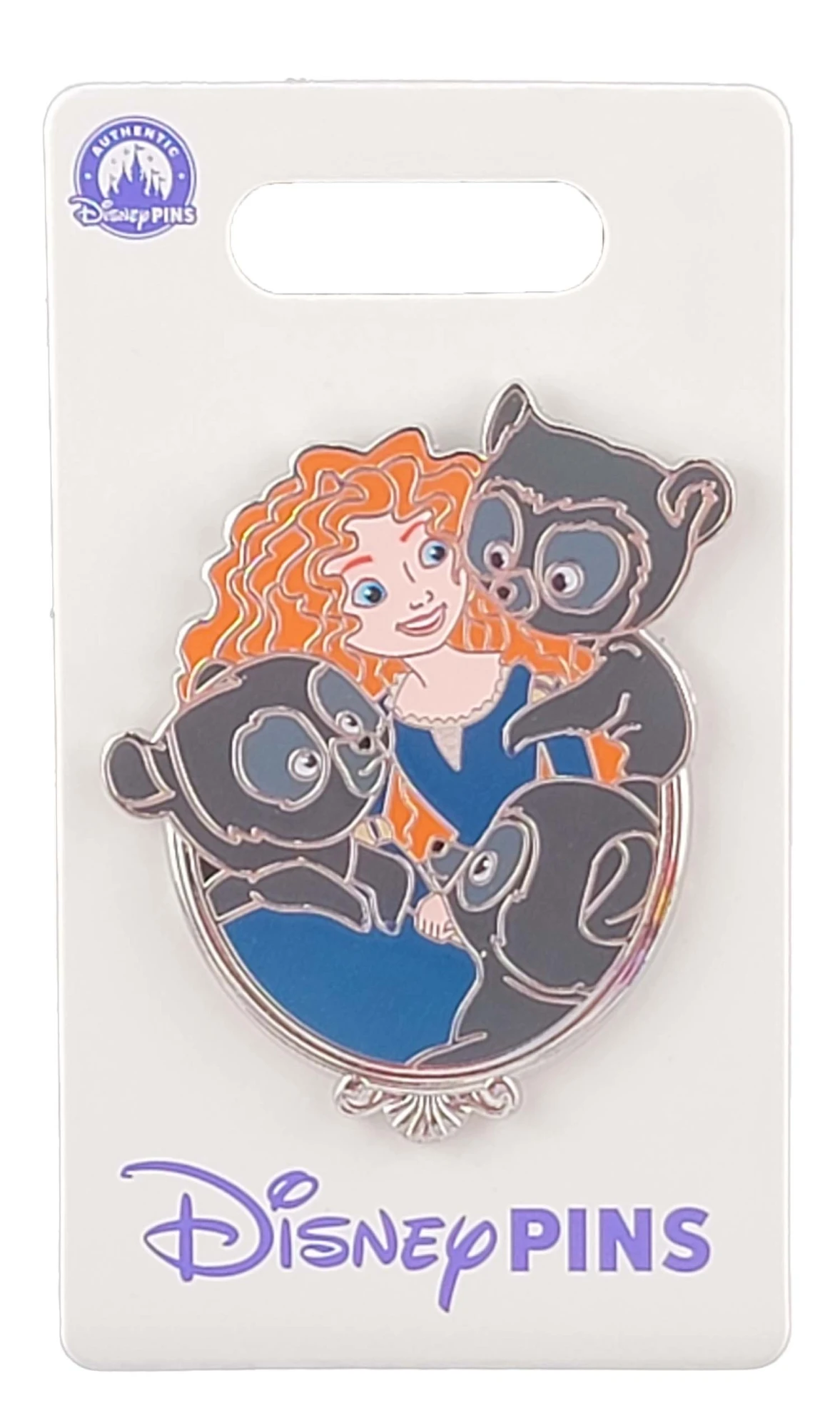products Disney Pin - Princess Glitter Portrait Series - Brave - Merida and Bear Cubs