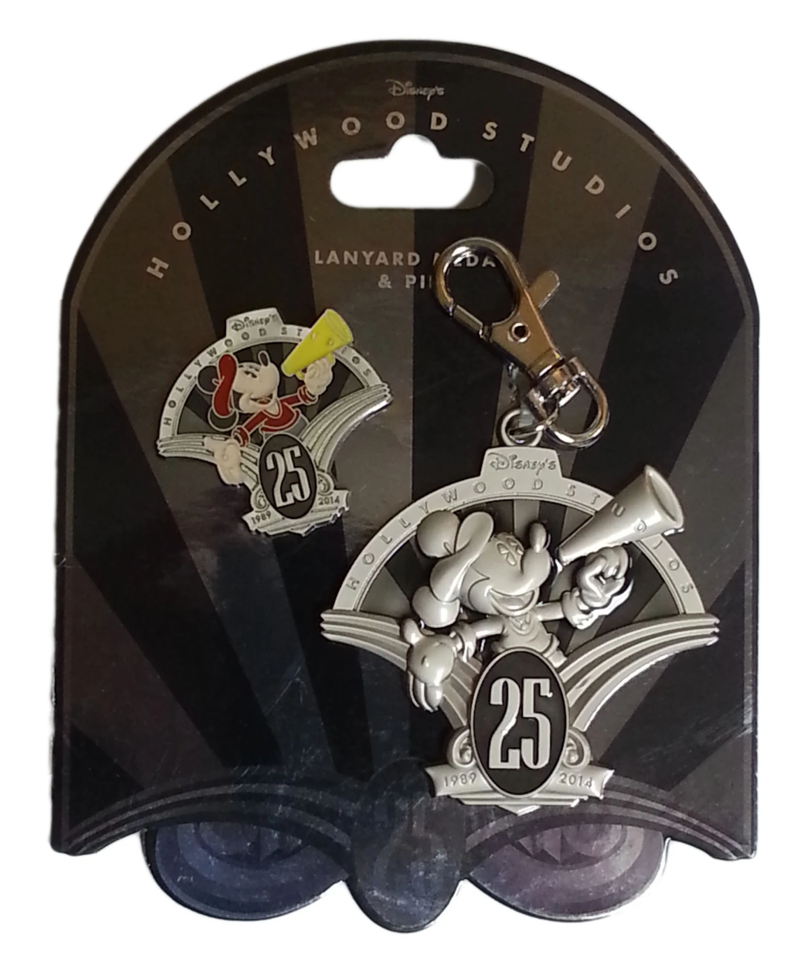 item Disney Pin - Disney's Hollywood Studios 25th Anniversary - Lanyard Medal & Pin Set 101725