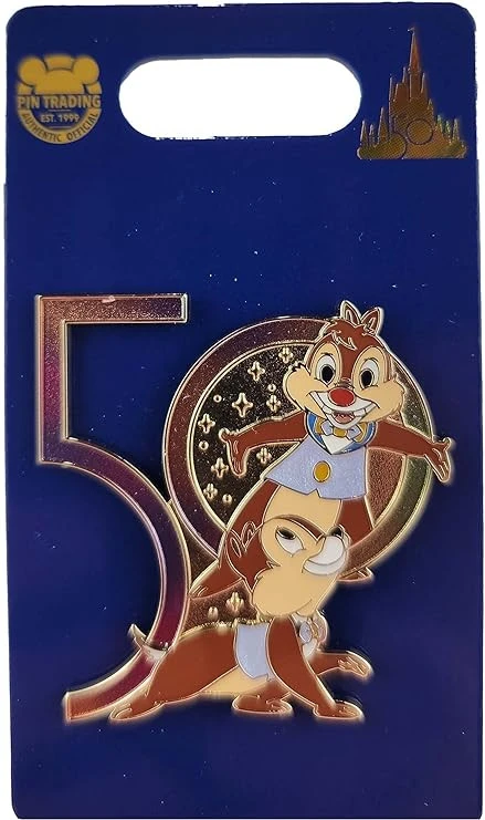 item Disney Pin - Walt Disney World - 50th Anniversary - Chip and Dale 71ktmatfel-ac-sy741-jpg