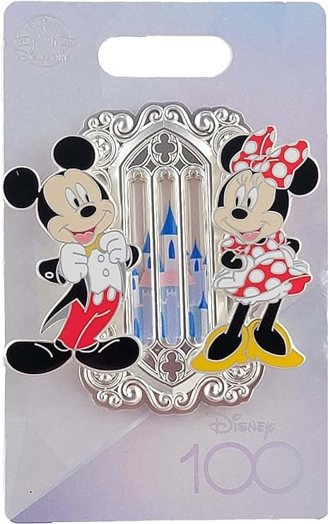products Disney Pin - Disney 100 - Mickey Mouse and Minnie - Pin Holder - Set
