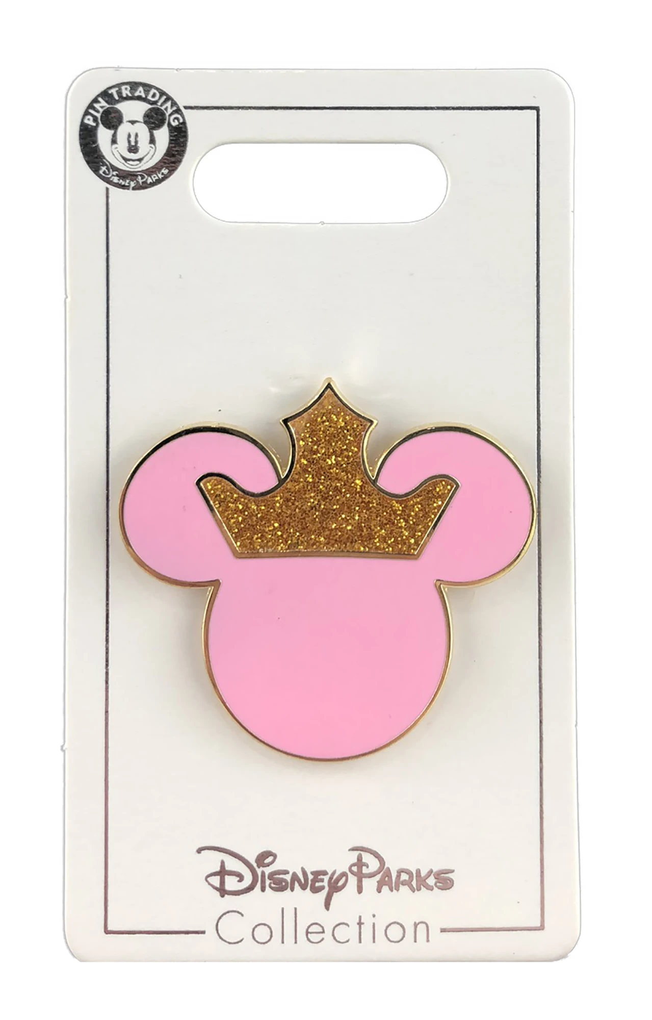 item Disney Pin - Mickey Mouse Icon - Pink with Crown 48111w.JPEG