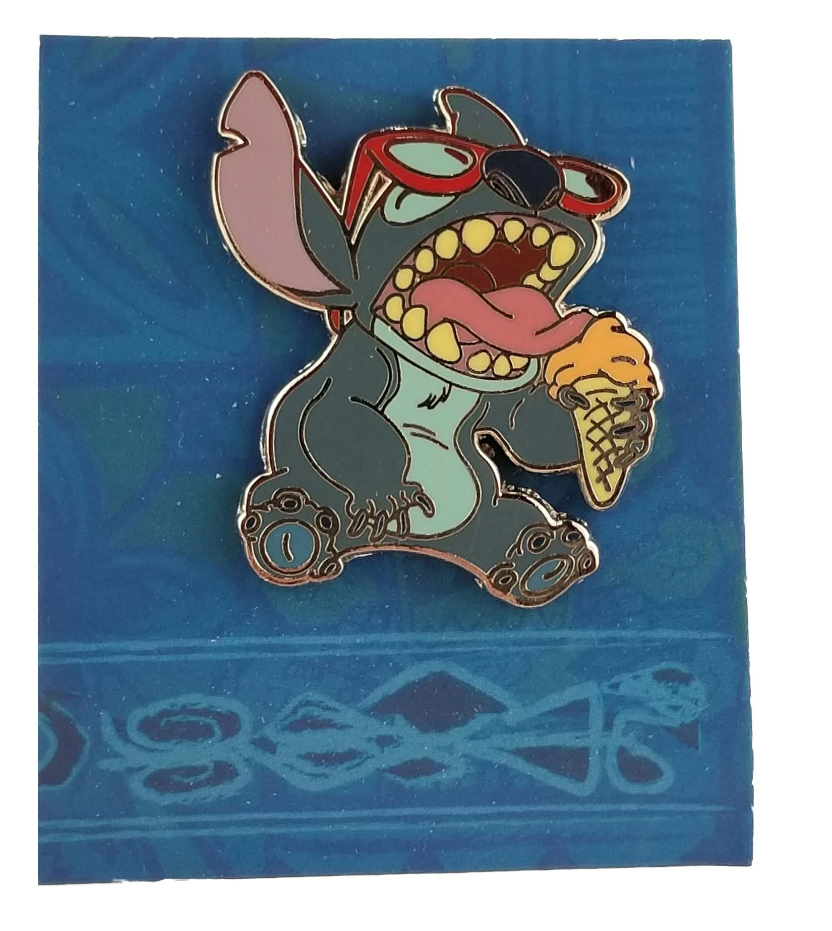 item Disney Pin - Stitch Booster - Stitch Eating Ice Cream - Pin Only 107007