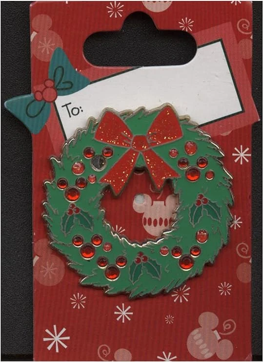 item Disney Pin - Christmas Holiday 2009 - Wreath with Mickey Jewels 71tsk4ioel-ac-sy741-jpg