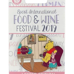 item Disney Pin - Epcot Food & Wine Festival 2019 - Winnie the Pooh and Piglet 136579 2