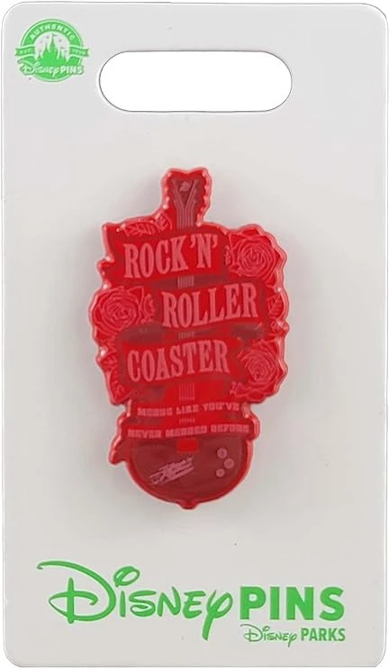 item Disney Pin - Rock 'n' Roller Coaster - Red Guitar - Merge 61rdrcb-gql-ac-sy741-jpg