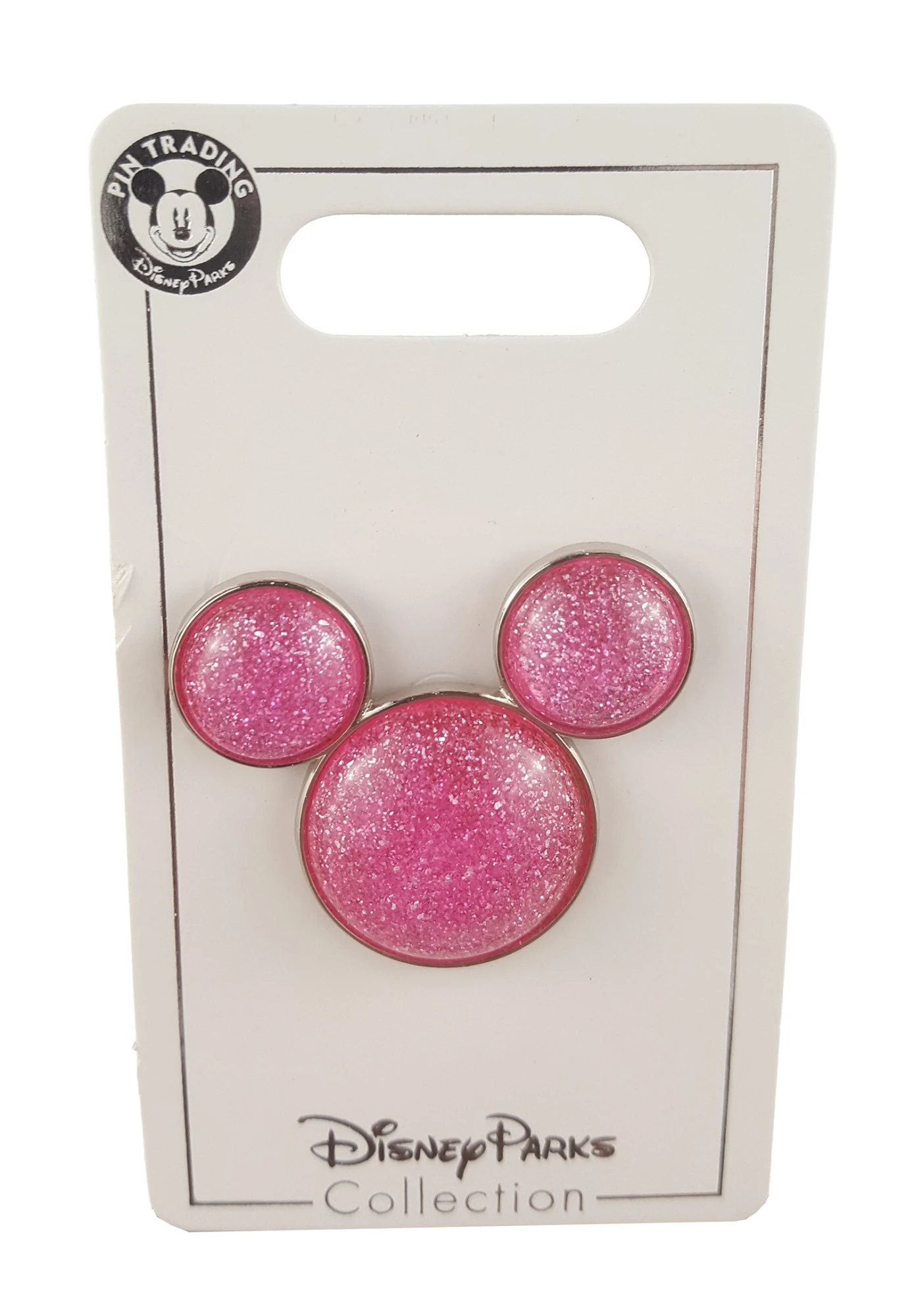 item Disney Pin - Mickey Mouse Icon - Pink Glitter 82638w
