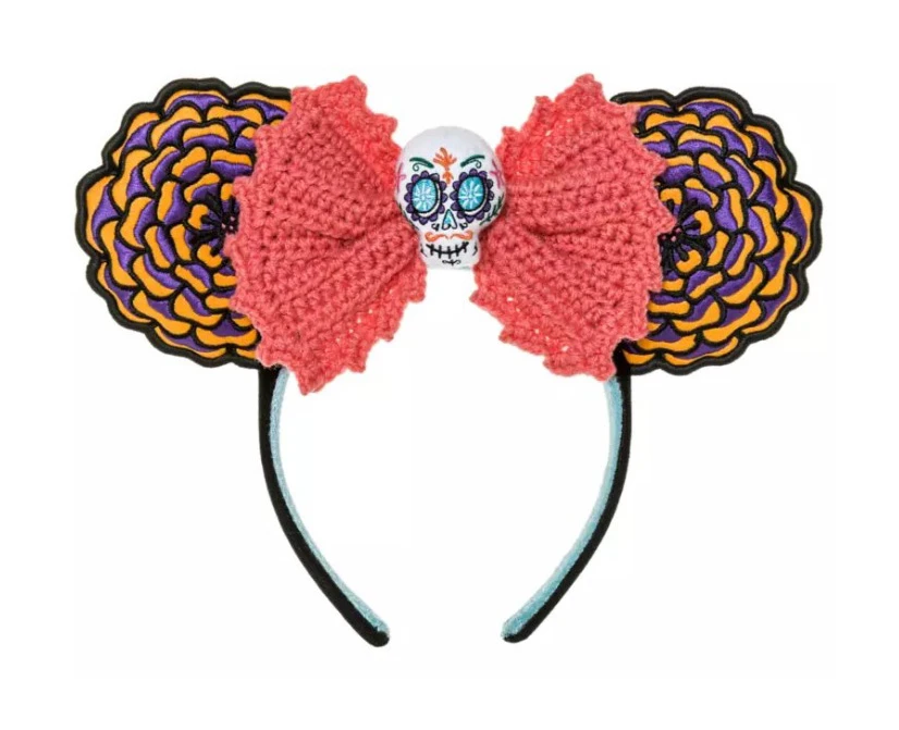 products Disney Parks - Mickey Mouse Ears Headband - Coco - Crotchet Bow
