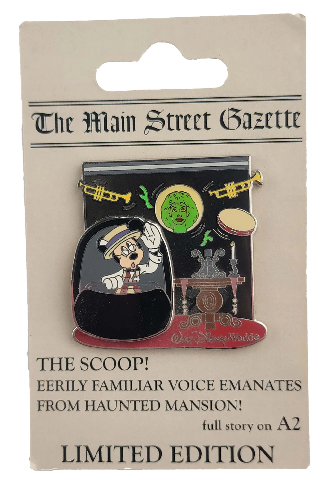 item Disney Pin - Mickey - The Scoop! - Haunted Mansion 58998